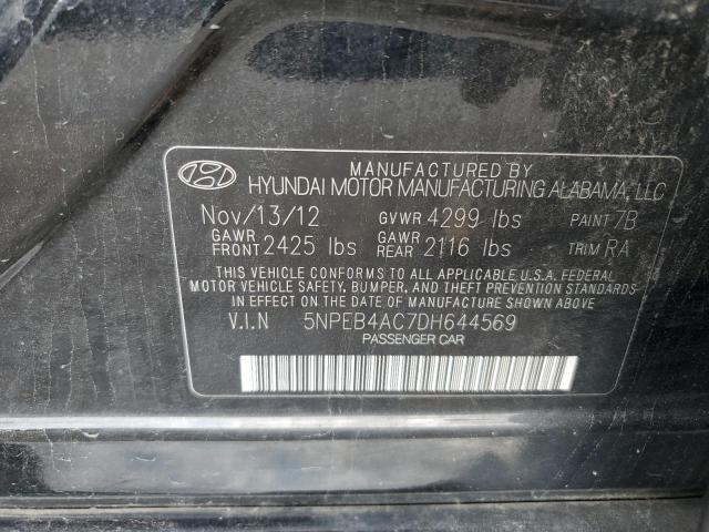 Photo 10 from auction – 2013 HYUNDAI SONATA GLS with VIN 5NPEB4AC7DH644569