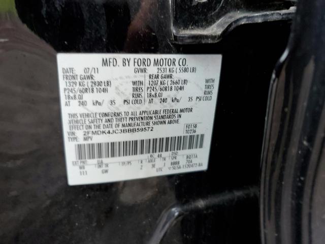 Photo 10 from auction – 2011 FORD EDGE SEL with VIN 2FMDK4JC3BBB59572