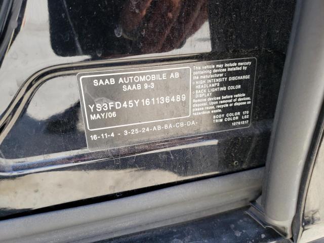 Photo 10 from auction – 2006 SAAB 9-3 with VIN YS3FD45Y161136489