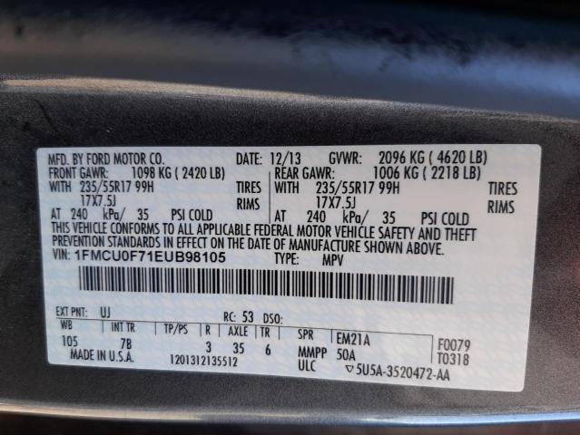 Photo 10 from auction – 2014 FORD ESCAPE S with VIN 1FMCU0F71EUB98105