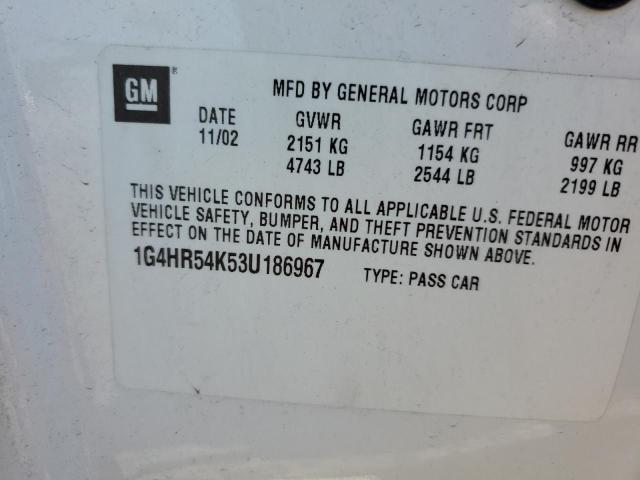 Photo 10 from auction – 2003 BUICK LESABRE LI with VIN 1G4HR54K53U186967