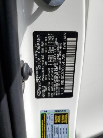 Photo 10 from auction – 2013 HYUNDAI TUCSON GLS with VIN KM8JUCAC9DU641709