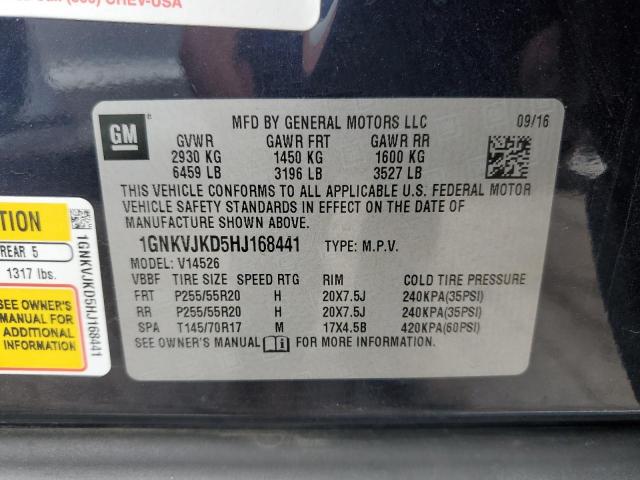 Photo 10 from auction – 2017 CHEVROLET TRAVERSE P with VIN 1GNKVJKD5HJ168441