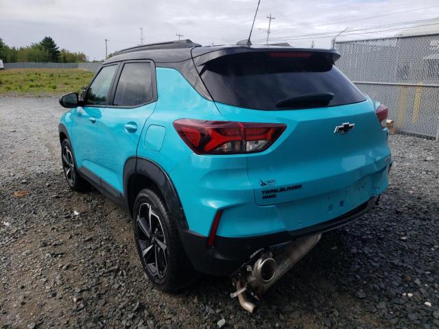 Photo 3 from auction – 2021 CHEVROLET TRAILBLAZE with VIN KL79MUSL2MB051405