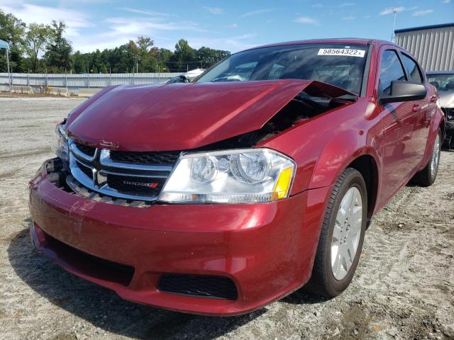 Photo 2 from auction – 2014 DODGE AVENGER SE with VIN 1C3CDZABXEN182374