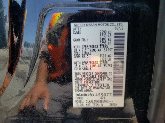 Photo 10 from auction – 2012 NISSAN FRONTIER S with VIN 1N6AD0ER6CC455077