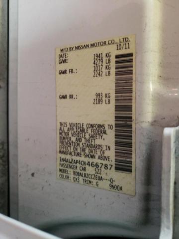 Photo 10 from auction – 2012 NISSAN ALTIMA BAS with VIN 1N4AL2AP4CN466787