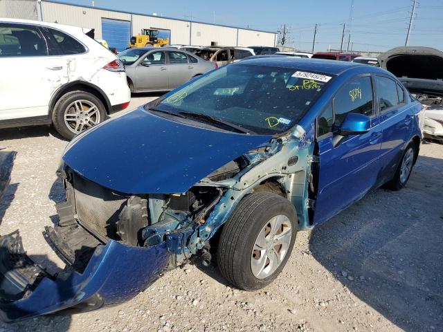Photo 2 from auction – 2013 HONDA CIVIC LX with VIN 19XFB2F50DE017008