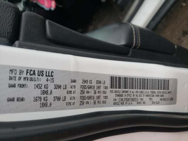 Photo 10 from auction – 2015 JEEP GRAND CHER with VIN 1C4RJFBG0FC862515