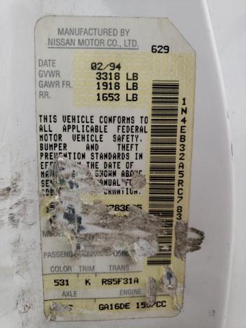 Photo 10 from auction – 1994 NISSAN SENTRA E with VIN 1N4EB32A5RC783695