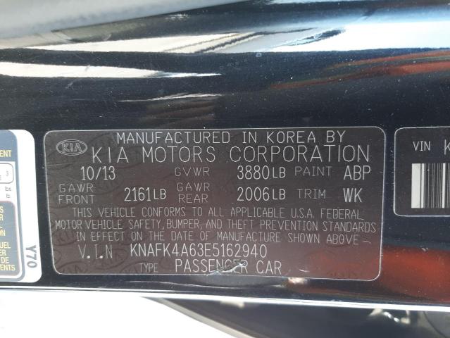 Photo 10 from auction – 2014 KIA FORTE LX with VIN KNAFK4A63E5162940
