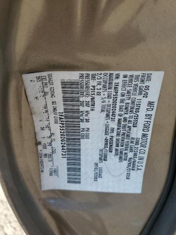 Photo 10 from auction – 2002 FORD TAURUS SES with VIN 1FAFP55202G244731