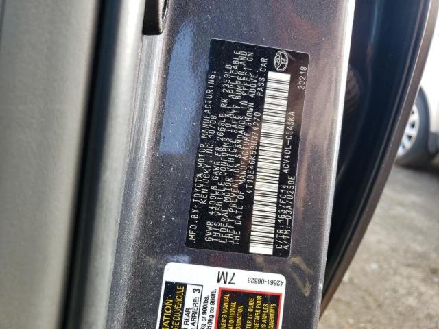 Photo 10 from auction – 2009 TOYOTA CAMRY BASE with VIN 4T1BE46K69U374270