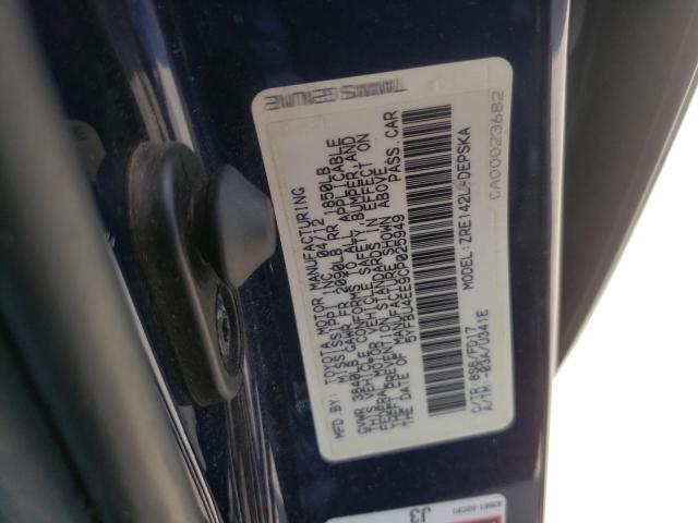 Foto 10 de la subasta – 2012 TOYOTA COROLLA BA con VIN 5YFBU4EE9CP025949
