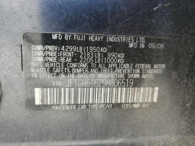 Photo 10 from auction – 2009 SUBARU IMPREZA 2. with VIN JF1GH61629H806519