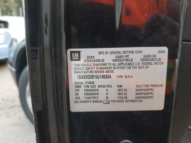 Photo 10 from auction – 2009 GMC ACADIA SLT with VIN 1GKEV33D19J145034