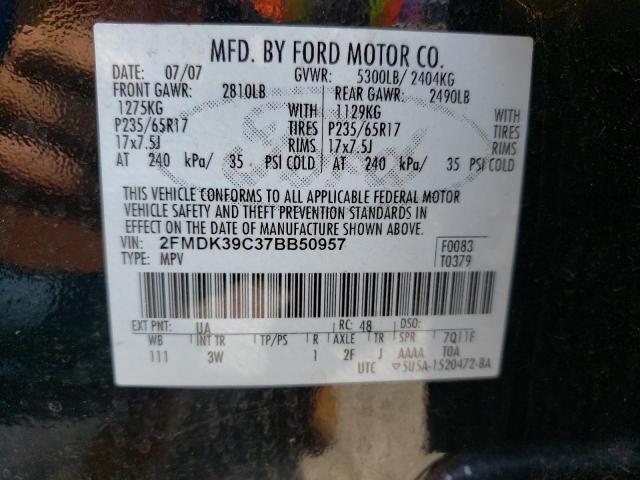 Photo 10 from auction – 2007 FORD EDGE SEL P with VIN 2FMDK39C37BB50957