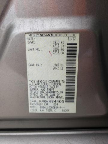 Photo 10 from auction – 2013 NISSAN ALTIMA 2.5 with VIN 1N4AL3AP0DN484405