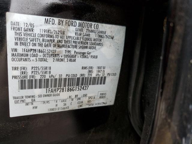 Photo 10 from auction – 2006 FORD FIVE HUNDR with VIN 1FAHP28186G152427