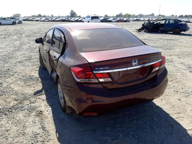 Photo 3 from auction – 2015 HONDA CIVIC LX with VIN 19XFB2F52FE204561