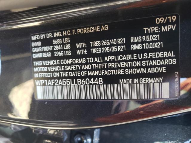 Photo 10 from auction – 2020 PORSCHE MACAN TURB with VIN WP1AF2A55LLB60448