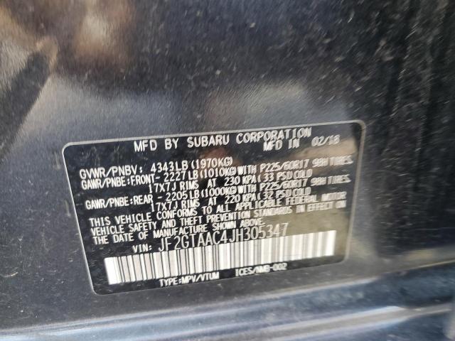 Photo 10 from auction – 2018 SUBARU CROSSTREK with VIN JF2GTAAC4JH305347
