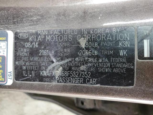 Photo 10 from auction – 2015 KIA FORTE LX with VIN KNAFX4A68F5327352