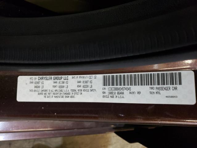 Photo 10 from auction – 2013 CHRYSLER 200 TOURIN with VIN 1C3CCBBB0DN574545