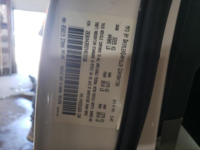 Photo 10 from auction – 2007 DODGE CHARGER SE with VIN 2B3KA43R97H819166
