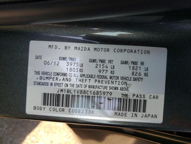 Photo 10 from auction – 2012 MAZDA 3 I with VIN JM1BL1V88C1685979