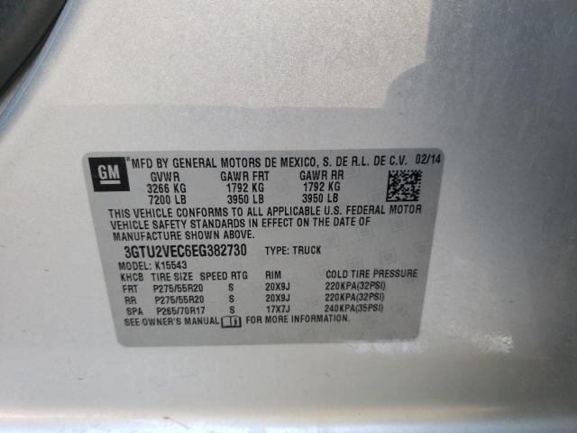 Photo 10 from auction – 2014 GMC SIERRA K15 with VIN 3GTU2VEC6EG382730