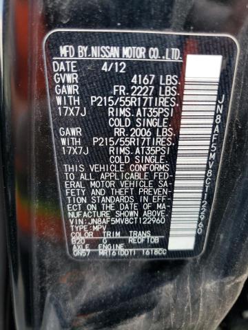 Photo 10 from auction – 2012 NISSAN JUKE S with VIN JN8AF5MV8CT122960