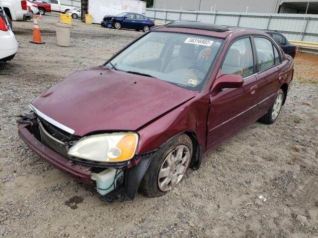 Photo 2 from auction – 2002 HONDA CIVIC EX with VIN 1HGES26702L019439