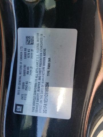 Photo 10 from auction – 2012 CHEVROLET CAMARO LS with VIN 2G1FA1E31C9169284