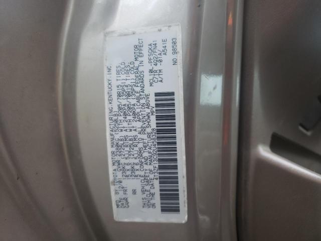 Photo 10 from auction – 2002 TOYOTA SIENNA LE with VIN 4T3ZF13C92U458328
