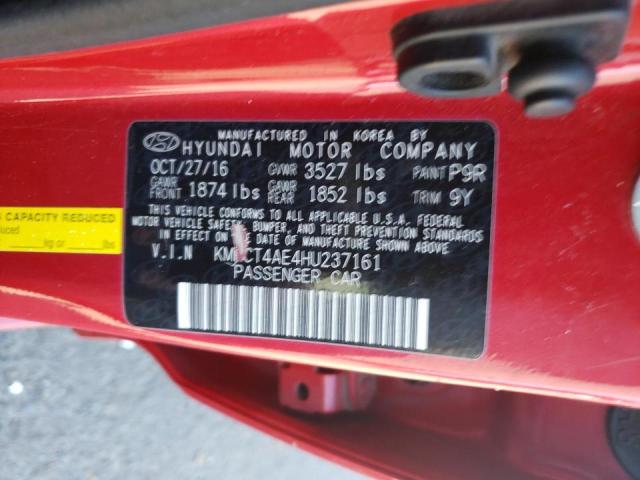 Photo 10 from auction – 2017 HYUNDAI ACCENT SE with VIN KMHCT4AE4HU237161
