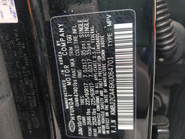 Photo 10 from auction – 2019 HYUNDAI TUCSON SE with VIN KM8J2CA46KU064701