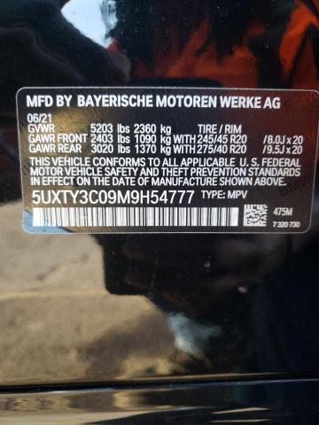 Photo 10 from auction – 2021 BMW X3 SDRIVE3 with VIN 5UXTY3C09M9H54777