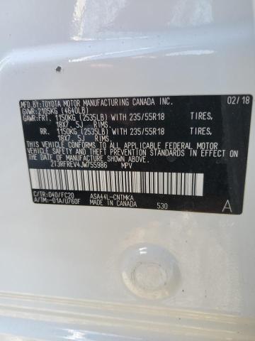 Photo 10 from auction – 2018 TOYOTA RAV4 ADVEN with VIN 2T3RFREV4JW755986