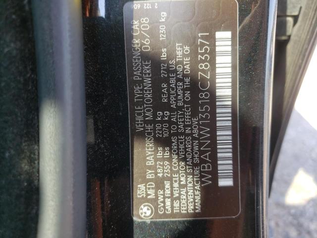 Photo 10 from auction – 2008 BMW 535 I with VIN WBANW13518CZ83571