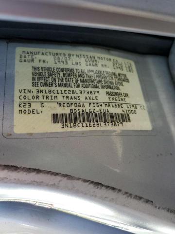 Photo 10 from auction – 2008 NISSAN VERSA S with VIN 3N1BC11E28L373879
