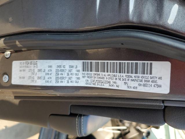 Photo 10 from auction – 2016 JEEP CHEROKEE L with VIN 1C4PJMCB2GW122348