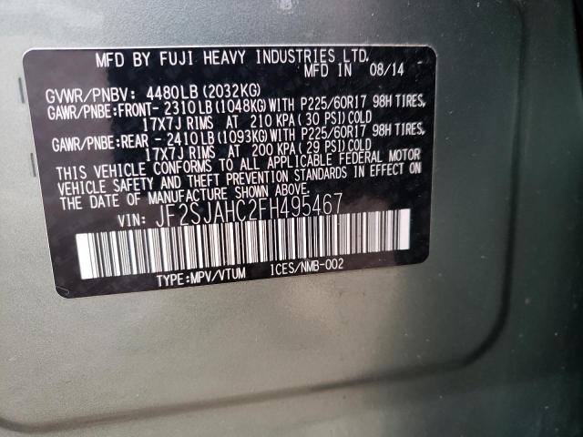 Photo 10 from auction – 2015 SUBARU FORESTER 2 with VIN JF2SJAHC2FH495467
