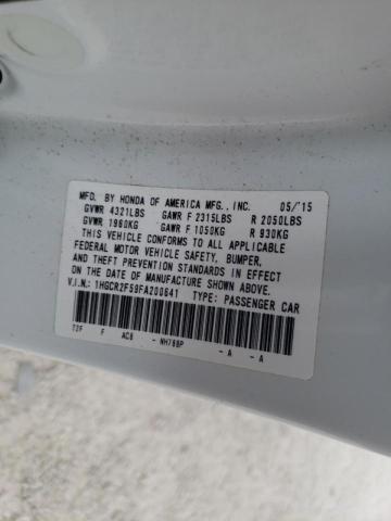Photo 10 from auction – 2015 HONDA ACCORD SPO with VIN 1HGCR2F59FA200641