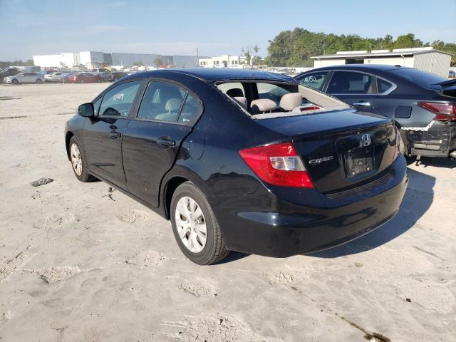 Photo 3 from auction – 2012 HONDA CIVIC LX with VIN 19XFB2F50CE080432