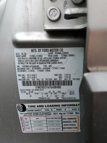 Photo 10 from auction – 2007 FORD FREESTYLE with VIN 1FMZK02167GA08480