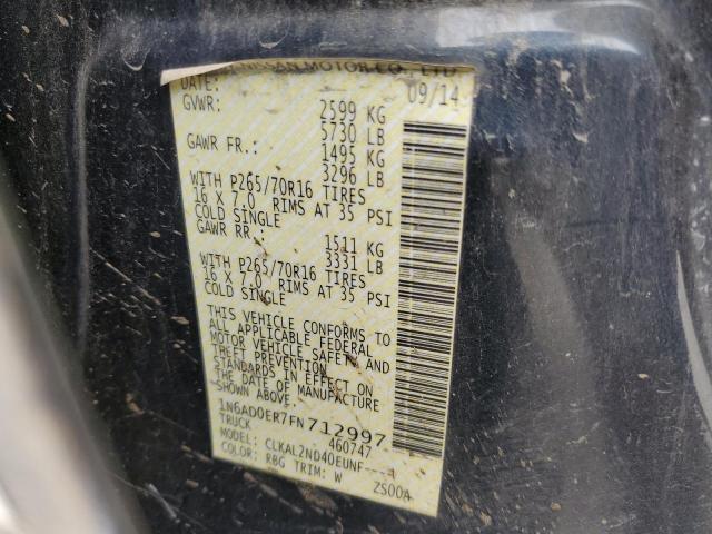 Photo 10 from auction – 2015 NISSAN FRONTIER S with VIN 1N6AD0ER7FN712997