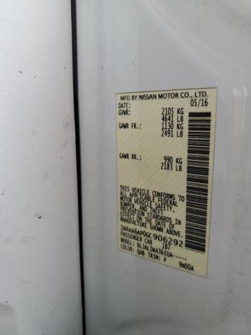 Photo 10 from auction – 2016 NISSAN MAXIMA 3.5 with VIN 1N4AA6AP0GC906292
