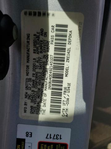 Photo 10 from auction – 2009 TOYOTA COROLLA with VIN 1NXBU40E49Z145107