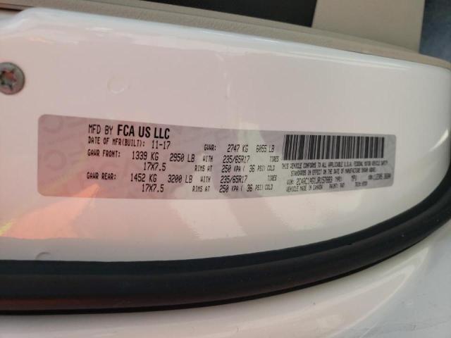 Photo 10 from auction – 2018 CHRYSLER PACIFICA L with VIN 2C4RC1AG1JR157883